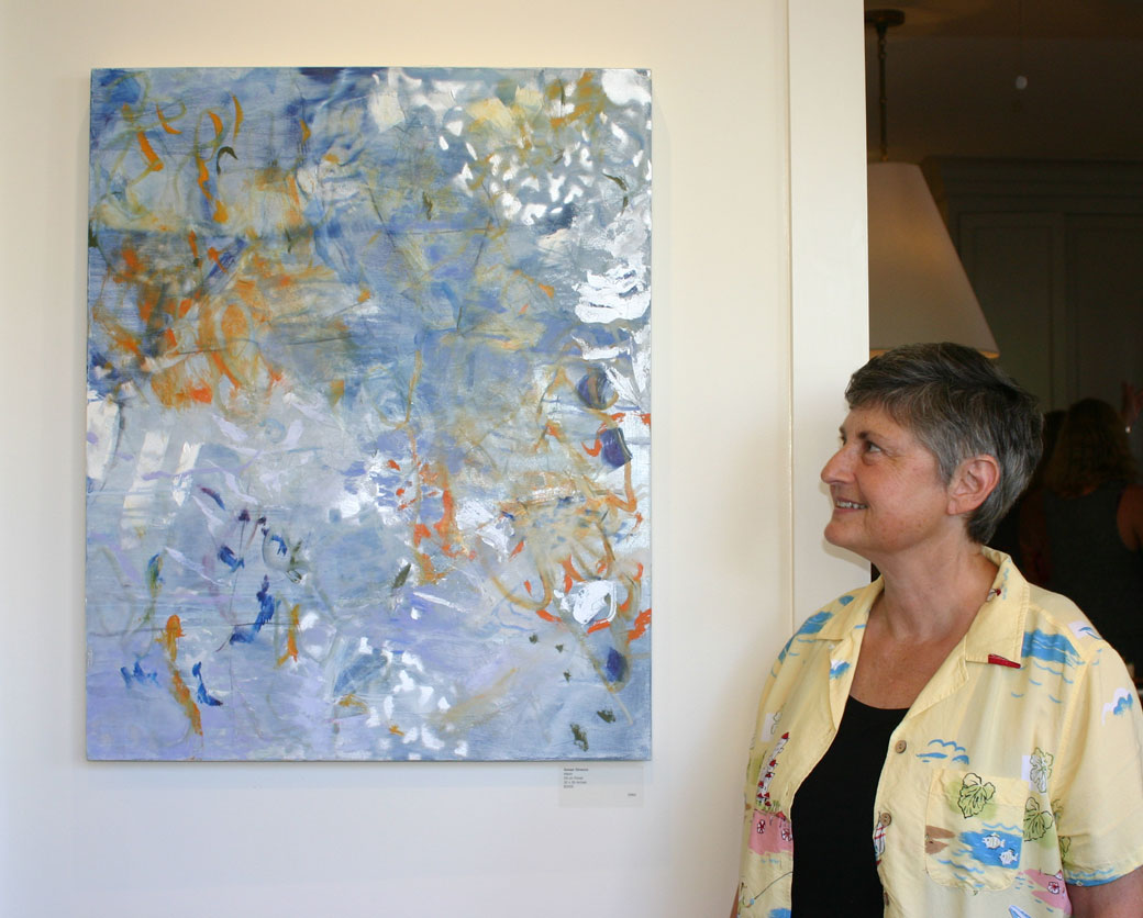 susan-strauss-with-art-at-taste-grand-opening